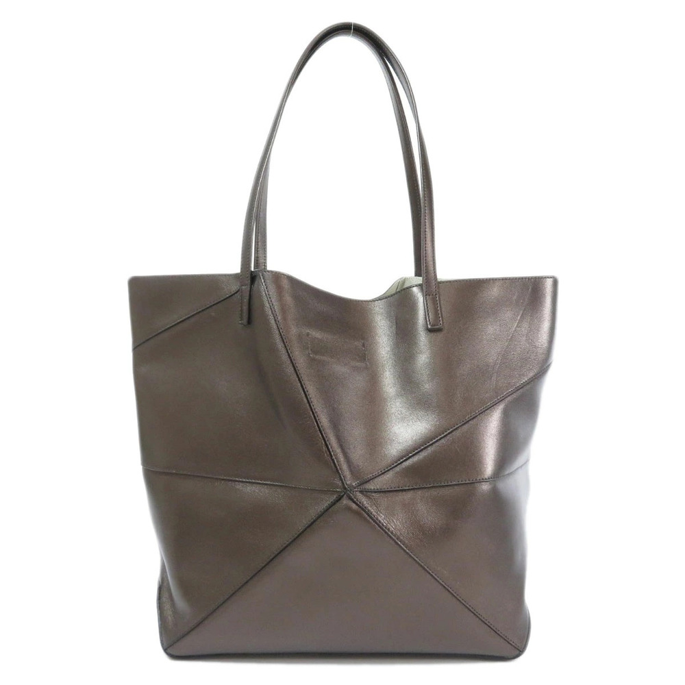 Loewe 2way Leather Bag Anagram Lambskin Tote Black